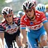 Frank and Andy Schleck during the fifth stage of the Tour de Suisse 2006
